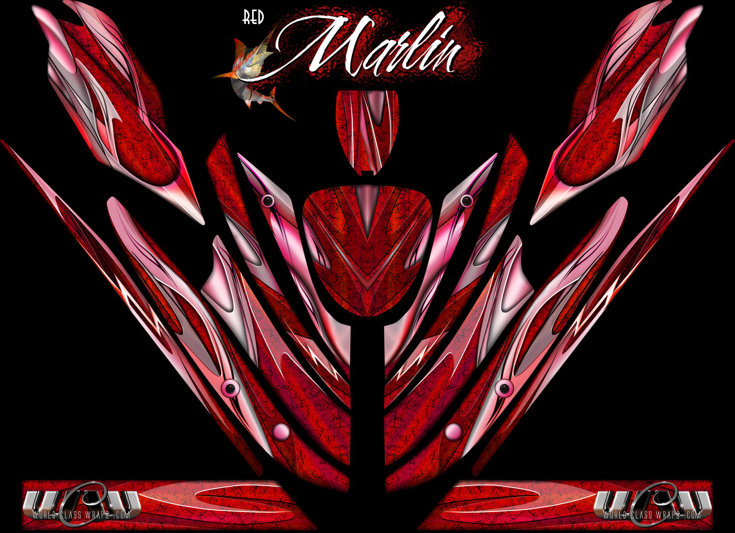 RED MARLIN wrap for sea-doo GT/GTI/RX/GTS